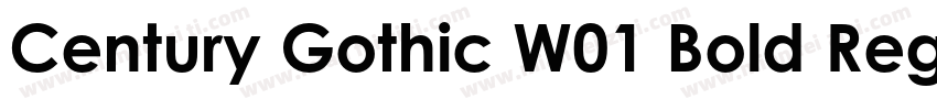 Century Gothic W01 Bold Regular字体转换